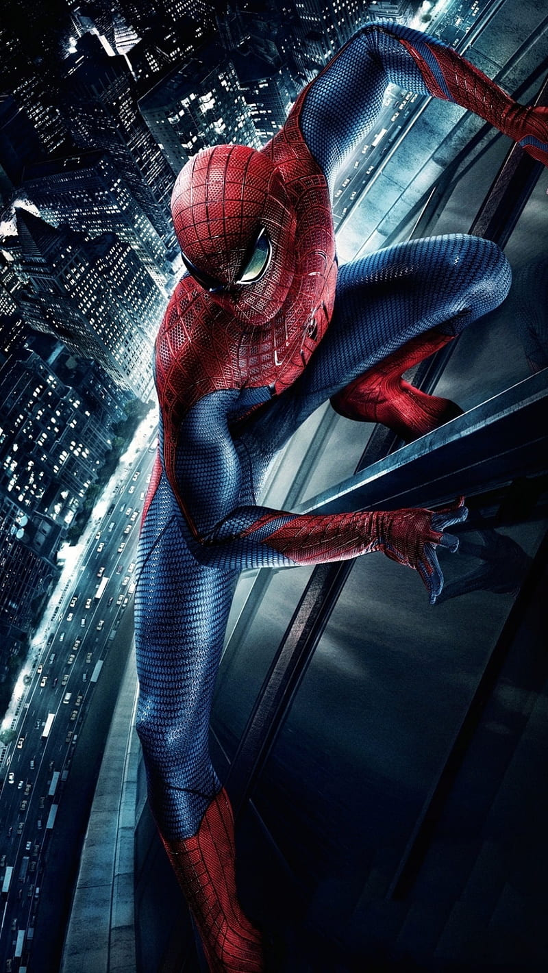 Amazing Spiderman, black, blue, city, dark, light, man, red, spider, HD  phone wallpaper | Peakpx