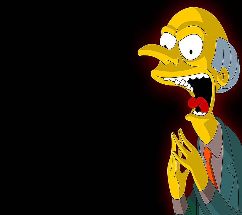 Mr Burns, cartoon, funny, nice, simpsons, HD wallpaper