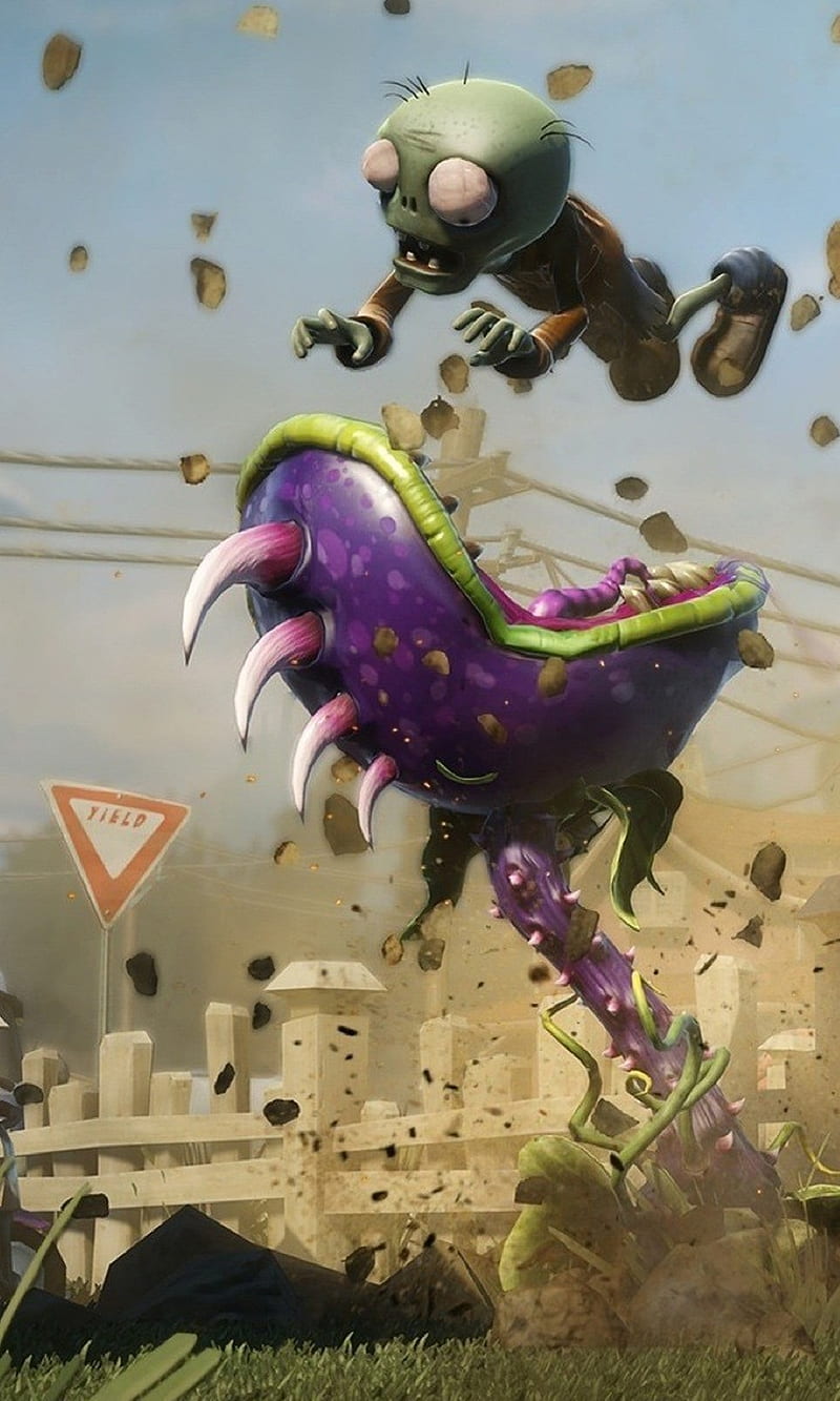 Plant vs Zombie, game, garden warfare, ps4, strategy, xbox, HD phone wallpaper