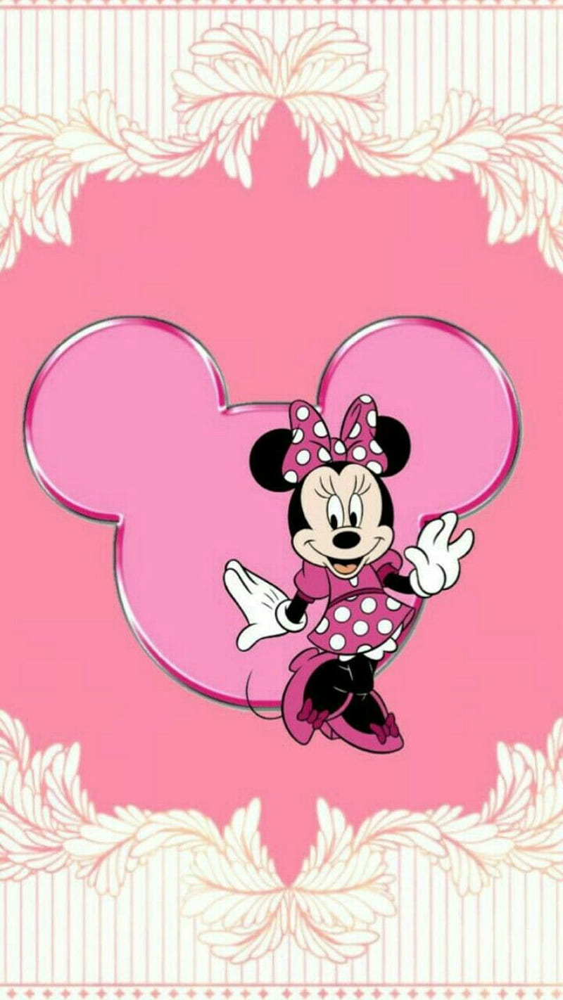 Minnie mouse, cute, disney, girly, pink, white, HD phone wallpaper | Peakpx