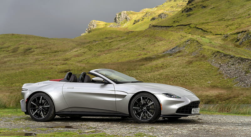 2021 Aston Martin Vantage Roadster (Color: Spirit Silver) - Side , car, HD wallpaper 2021 Aston Martin Vantage Roadster (Color: Spirit Silver) - Side , car, HD wallpaper