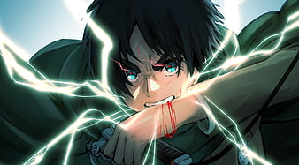 Anime Ataque dos Titãs Shingeki No Kyojin Eren Yeager Papel de Parede