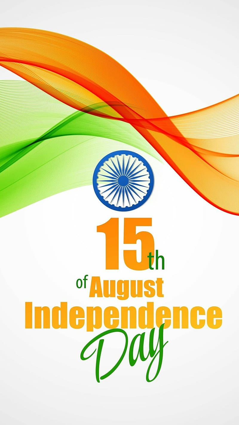 15 August Tiranga, Flag of India 15 august, flag of india, independence day, HD phone wallpaper