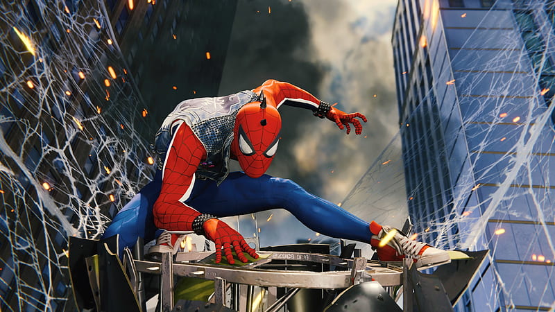 Funky Spiderman Ps4 , spiderman-ps4, superheroes, games, 2018-games, ps-games, HD wallpaper