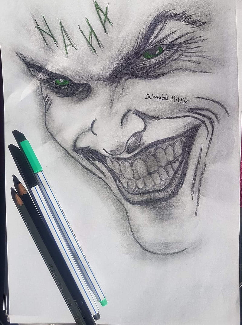Joker Black Smiling Face Silhouette Sketch Drawing  Citypng