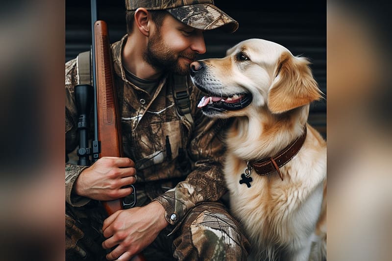 Hunting buddy, dog, hunting, Goldenlab, pets, HD wallpaper
