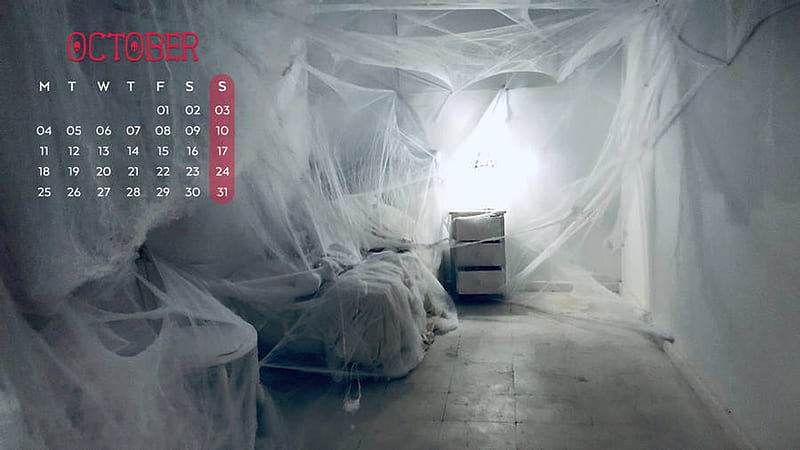 Horror Room October 2021 Calendar October, HD wallpaper