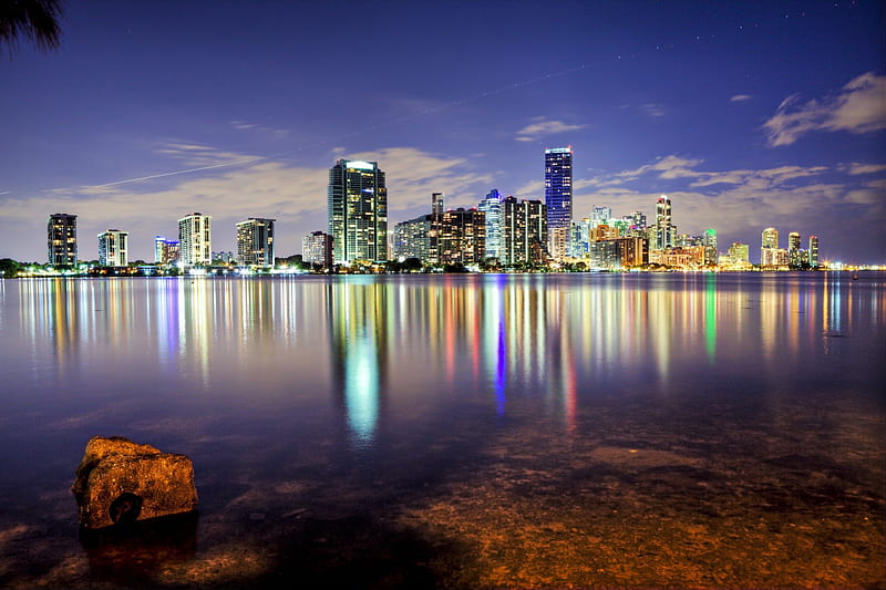 *** USA - Florida - Miami ***, architecture, florida, miami, ocean, skyscrapers, HD wallpaper