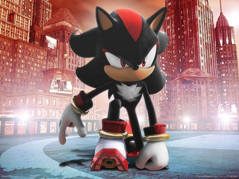 The Hedgehog, gun, game, adventure, shadow the hedgehog, HD wallpaper