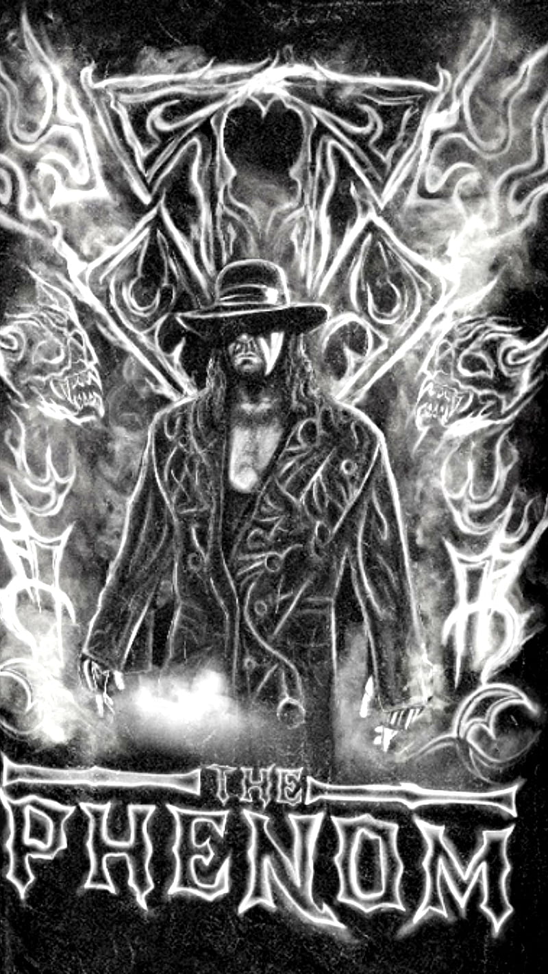 The Undertaker, black, darkness, demon, dollar, evi, gothic, money, phenom, signs, wwe, HD phone wallpaper