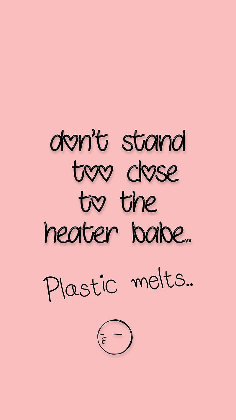 Plastic melts, funny, hurts, nasty, pink, quotes, savage, sayings, HD phone wallpaper