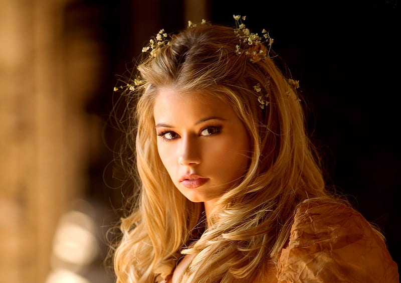 Queen Lalena, pretty, lovely, queen, colors, blonde, bonito, magic, woman, girl, love, maid, peaceful, face, HD wallpaper