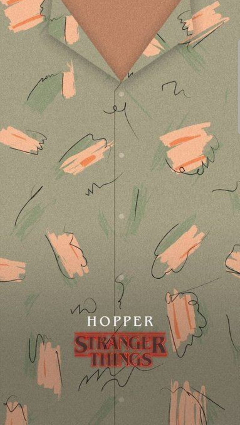ST Hopper shirt, netflix, stranger things, tv, HD phone wallpaper