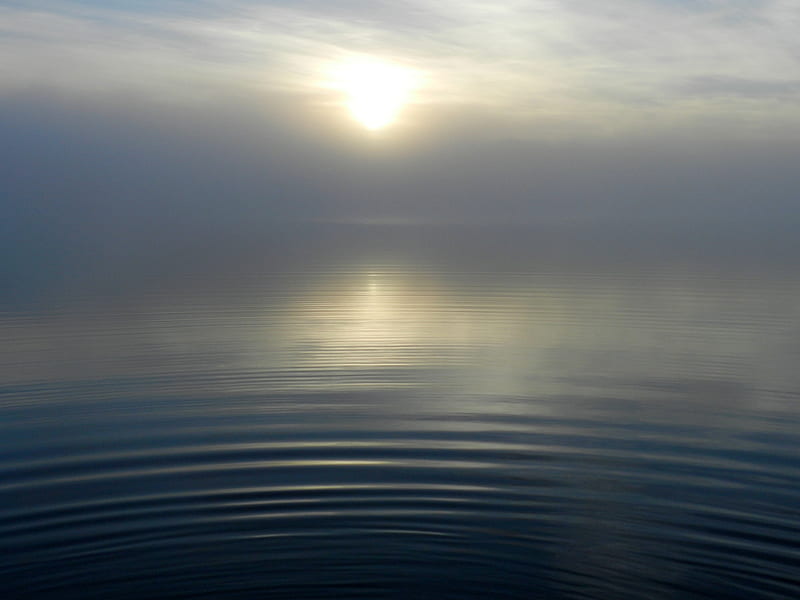 Lake Sun Morning Fog Reflection, lake, sun, morning, fog, reflection, nature, HD wallpaper