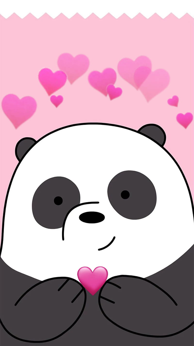 Panda Love, bare, bear, bears, HD phone wallpaper