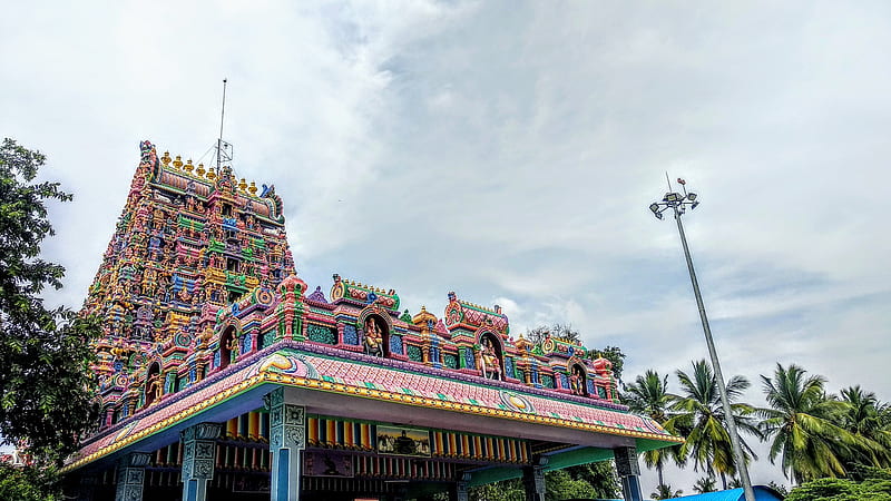 Gopuram, pilliarpatti, kovil, HD wallpaper
