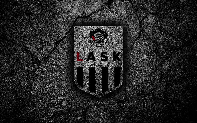LASK Linz FC Austrian Bundesliga, asphalt texture, LASK Linz, soccer, football club, FC LASK Linz, HD wallpaper