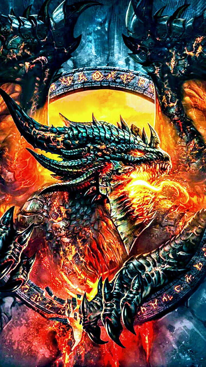 Download Cool Dragon Fiery Art Wallpaper  Wallpaperscom