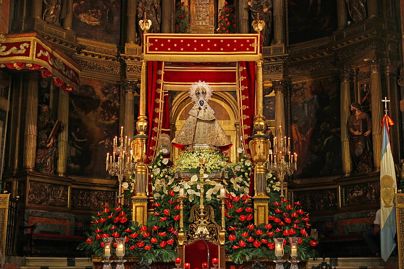 Guadalupe Virgin, world heritage, religion, night, HD wallpaper