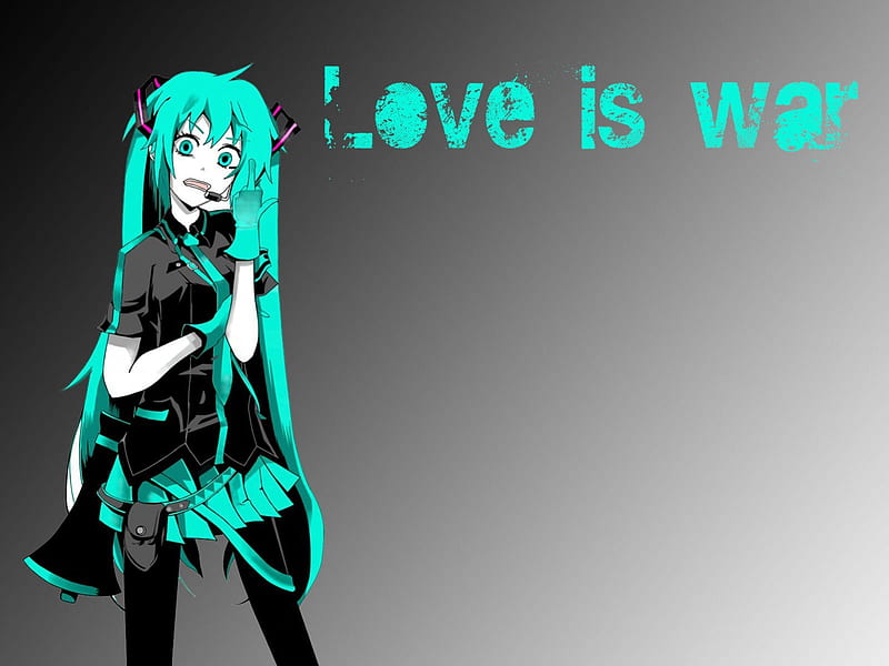 Love Is War Vocaloid Text Guerra Miku Name Lyrics Is Hatsune Girl Anime Hd Wallpaper Peakpx