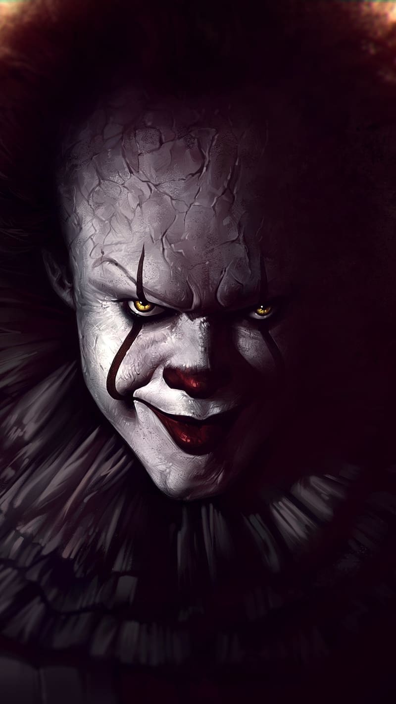 Best Horror, Clown Face, clown, danger, scary, HD phone wallpaper