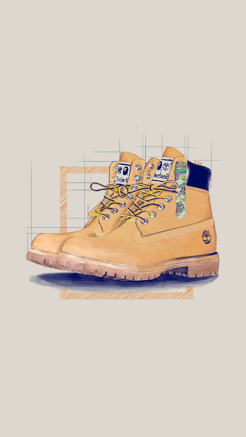 Timbs, boots, brand, icon, leather, real, shoes, steel, symbol, tan, tree, HD phone wallpaper