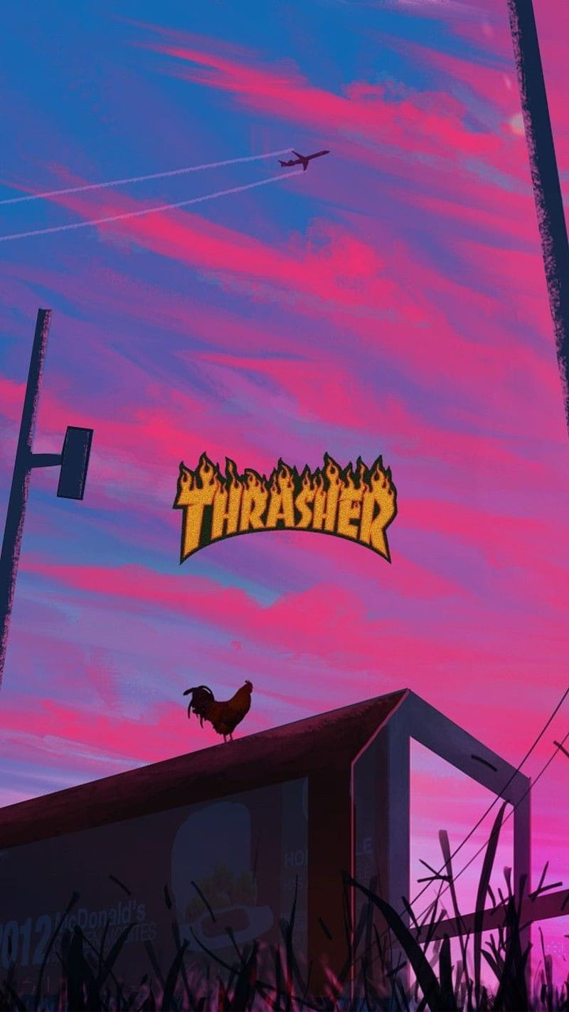 Thrasher, skate, HD phone wallpaper