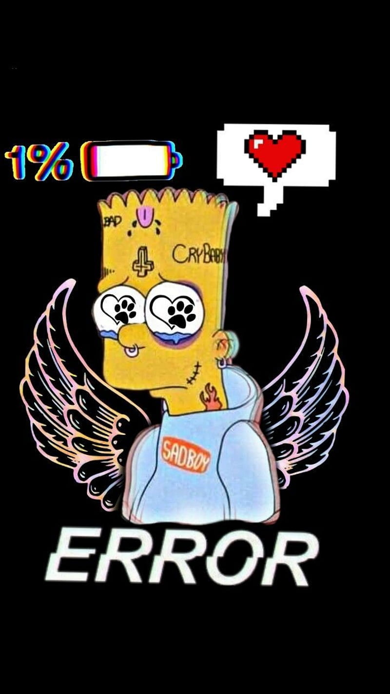 Bart, love, error, HD phone wallpaper