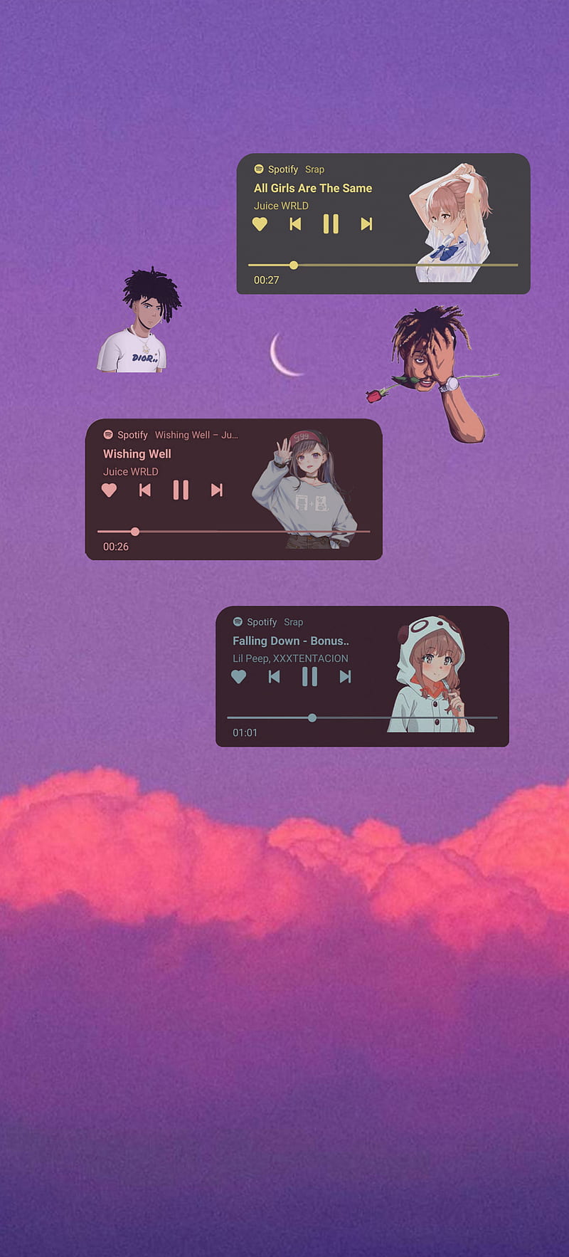 Found these dope wallpapers  rJuiceWRLD