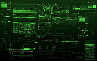 techno wallpaper green