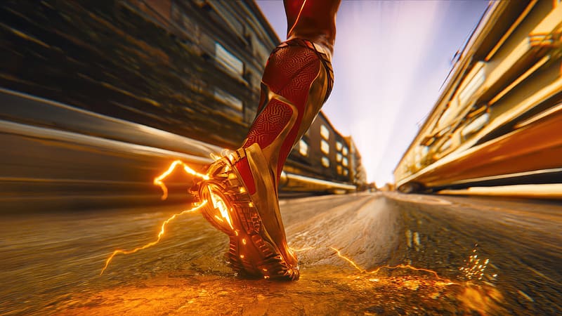 The Flash Is Standing Next To Your City 4K wallpaper download