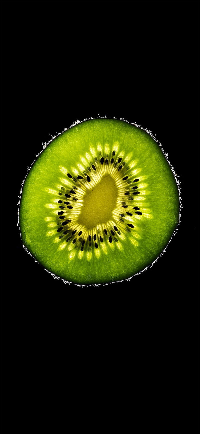 Oled kiwi, apple, eye, fruits , note 10, perfect black, qled , samsung, super amoled, HD phone wallpaper