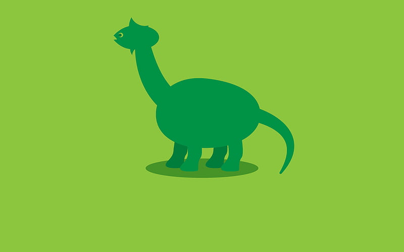 Brontosaurus Dinosaur Minimalist, HD wallpaper