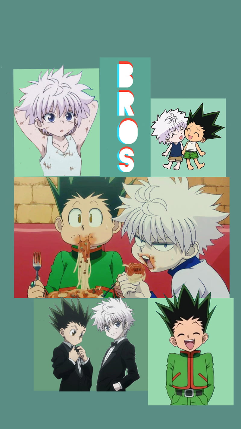 Gon and Killua, brosephines, hunterxhunter, HD phone wallpaper