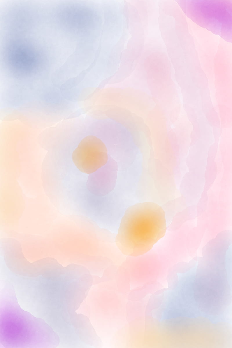 Twilight Aquarela, aqua, ink, orange, paint, painting, pastel, purple, water, HD phone wallpaper