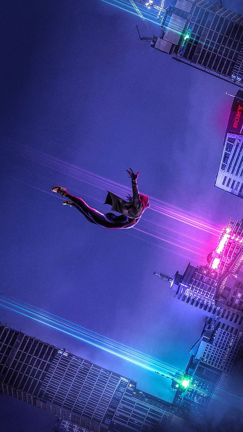 Leap of Faith, spiderman, miles morales, leap of faith, sony, marvel, into  the spider-verse, HD phone wallpaper | Peakpx