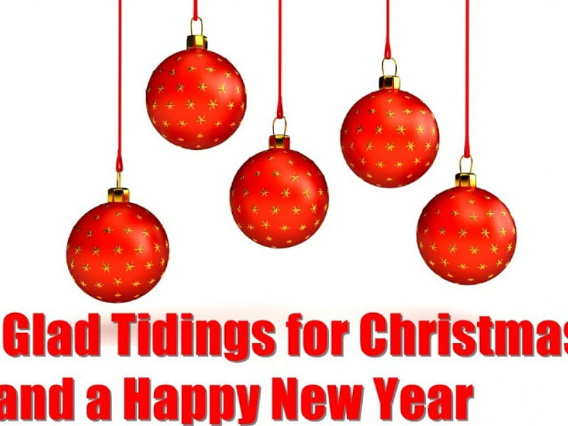 Glad tidings, christmas, wish, glad, new year, greetings, HD wallpaper
