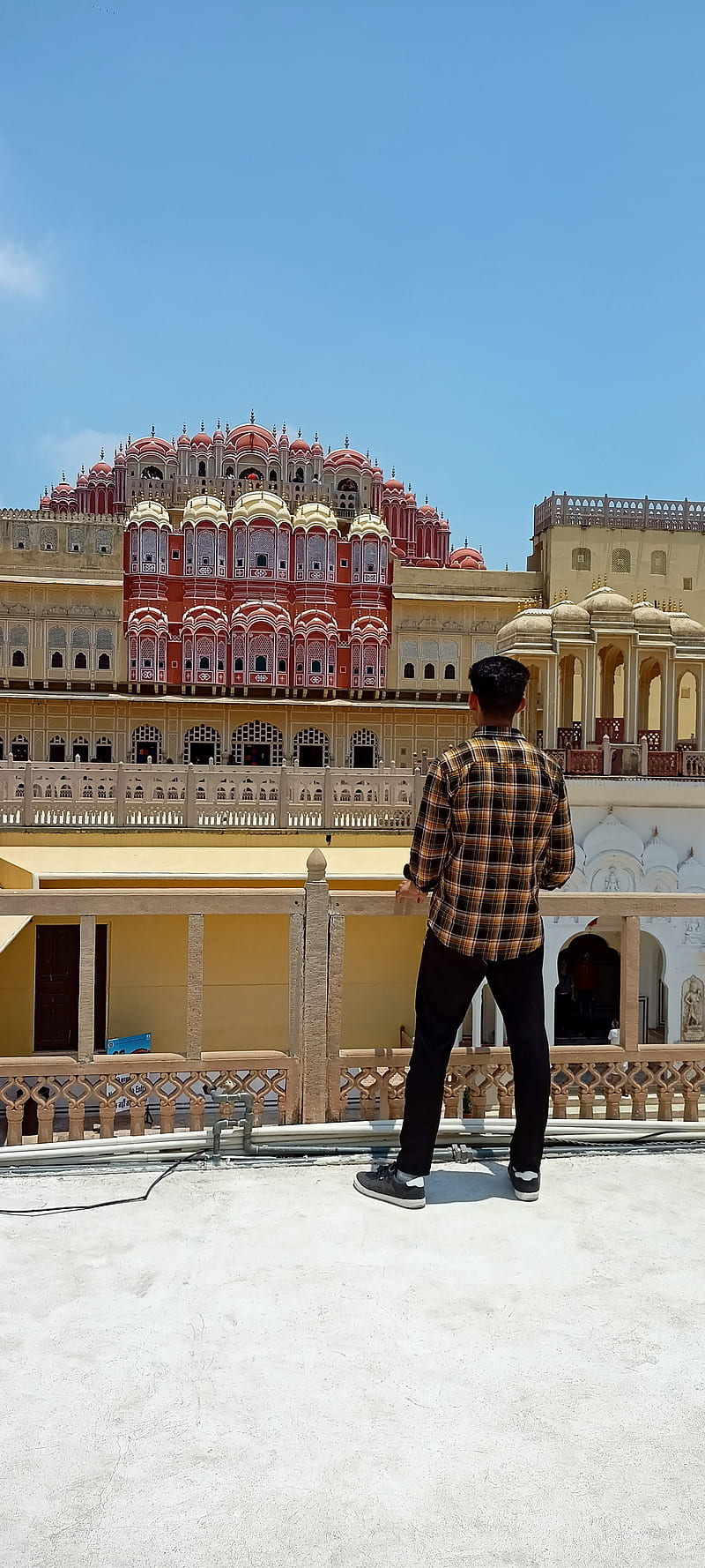 Jaipur Hawa Mahal, loki, marvel, pink city, sunshine, hawa mahal, tourism, monument, HD phone wallpaper
