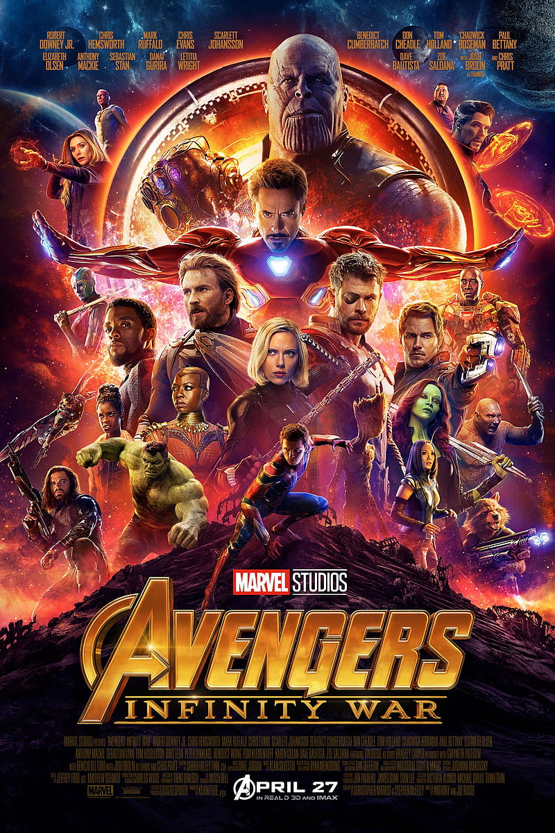poster, Marvel Cinematic Universe, Avengers: Infinity war, The Avengers, HD phone wallpaper