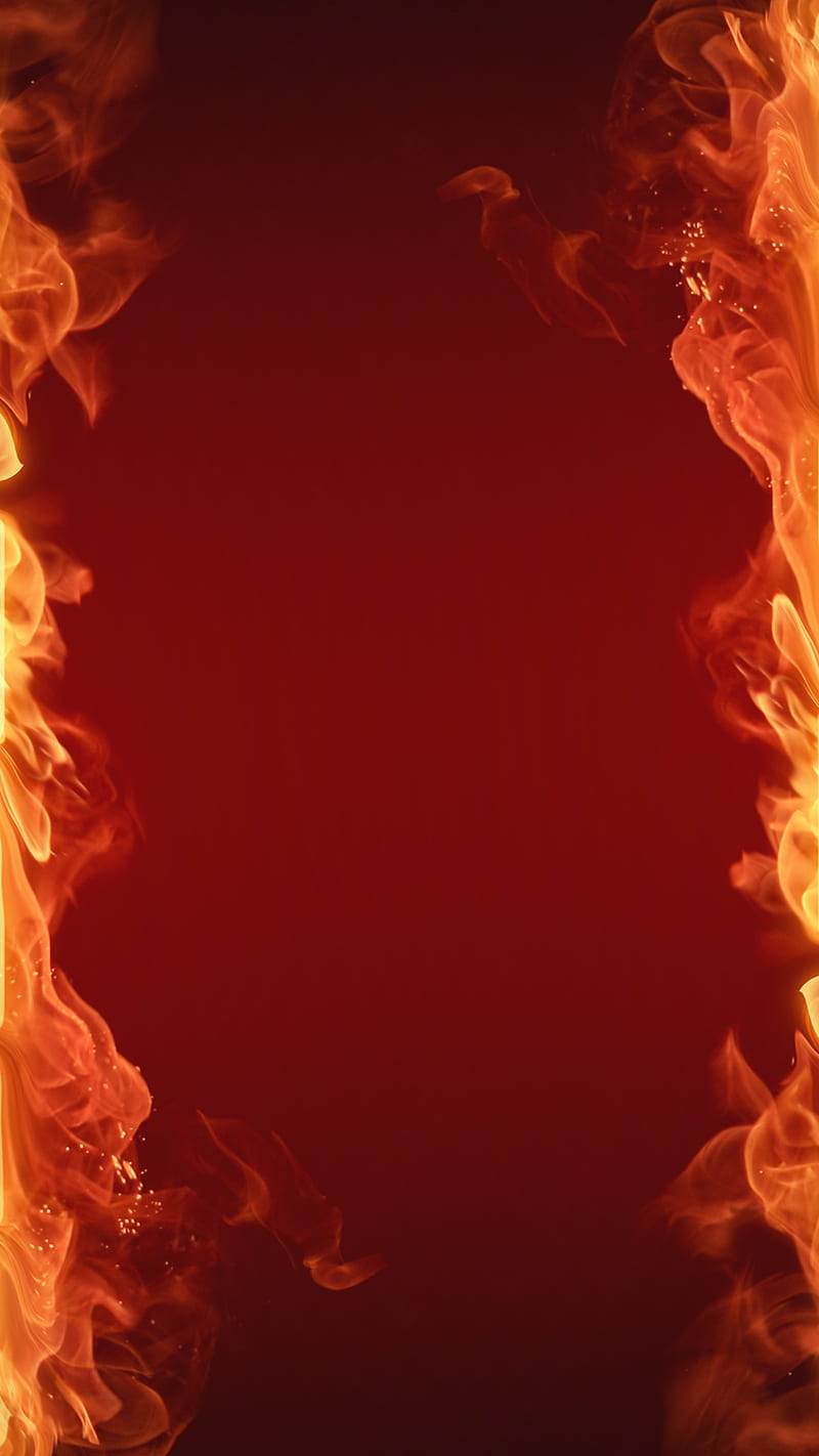 Flame, fire, red, HD phone wallpaper