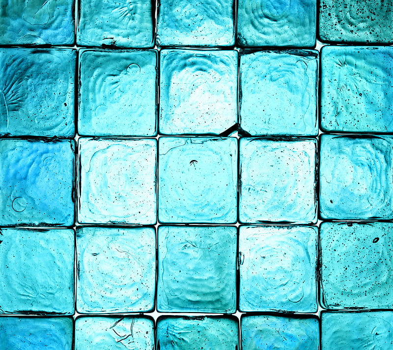 Glass Cubes, blocks, blue, cubes, glass, ice, HD wallpaper