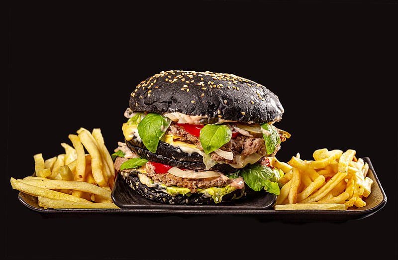 Food, Burger, French Fries, HD wallpaper