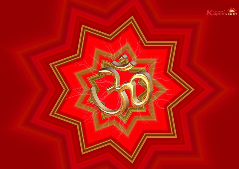Om in Gold, mantra, symbol, mindful, compassion, peace, religion, chant, meditation, HD wallpaper