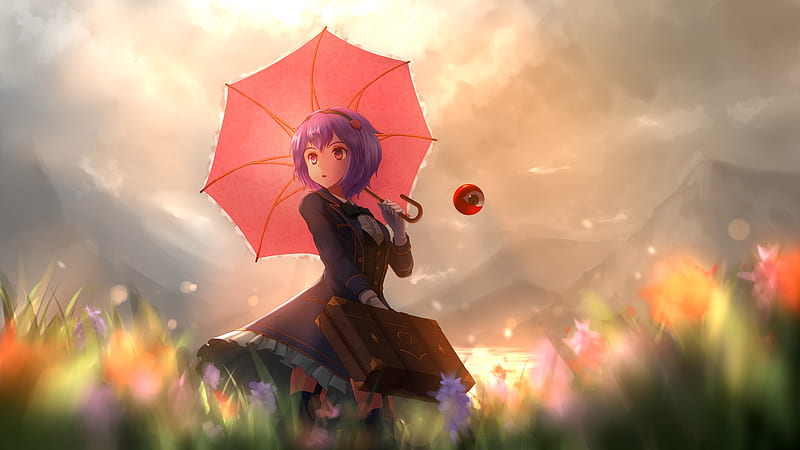 Anime, Touhou, Satori Komeiji, HD wallpaper