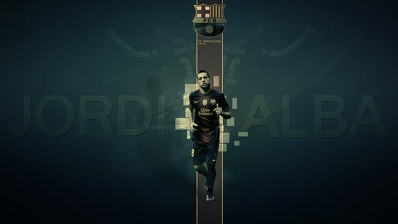 Soccer, Jordi Alba, FC Barcelona, HD wallpaper