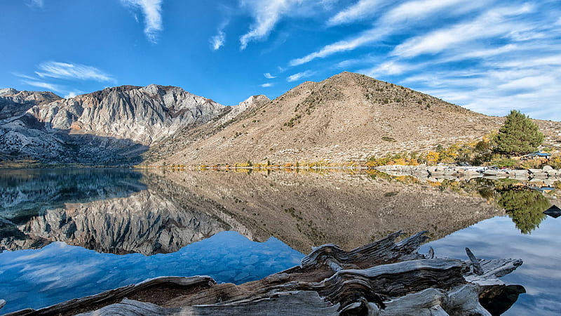 Reflections of mountains, cool, mountains, nature, fun, reflections ...