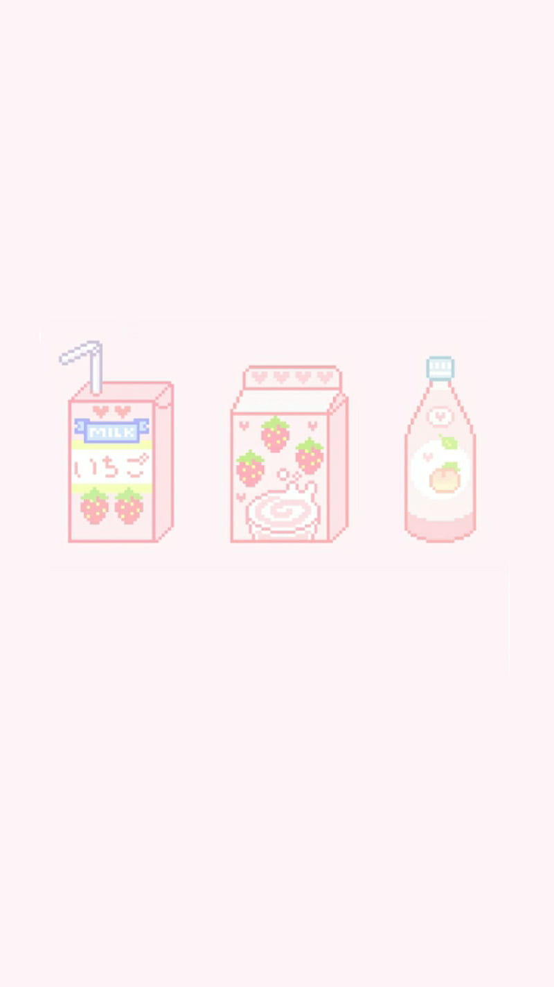 Kawaii, cute, milk, HD phone wallpaper | Peakpx