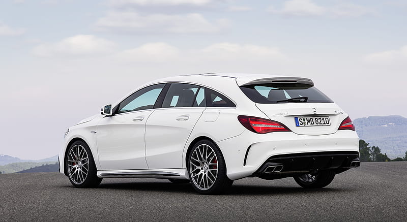 2017 Mercedes-AMG CLA 45 Shooting Brake (Chassis: X117, Color: Diamond White) - Rear , car, HD wallpaper