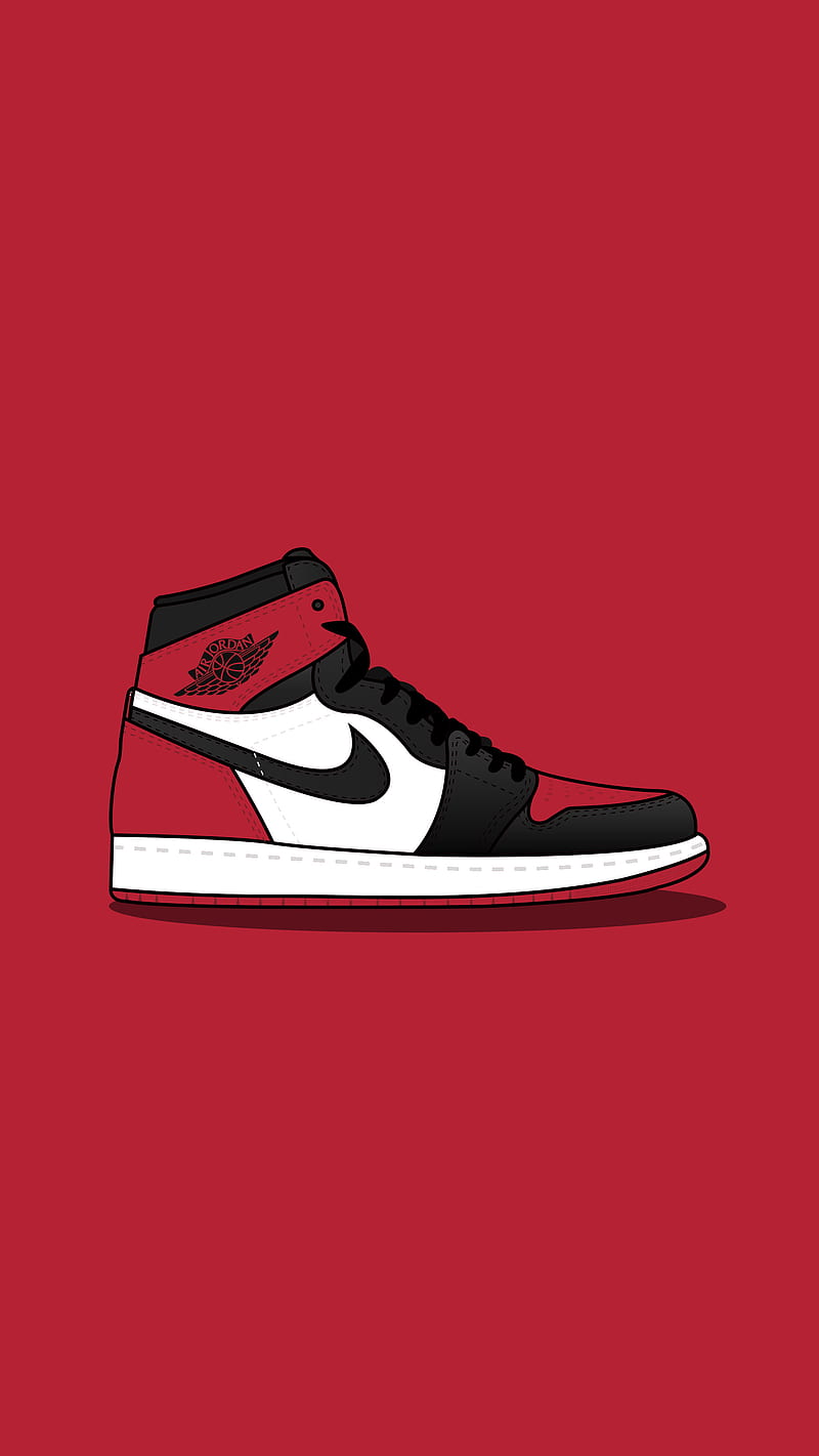 Air Jordan 1, hypebeast, nike, offwhite, red, shoes, sneakers, supreme, HD phone wallpaper