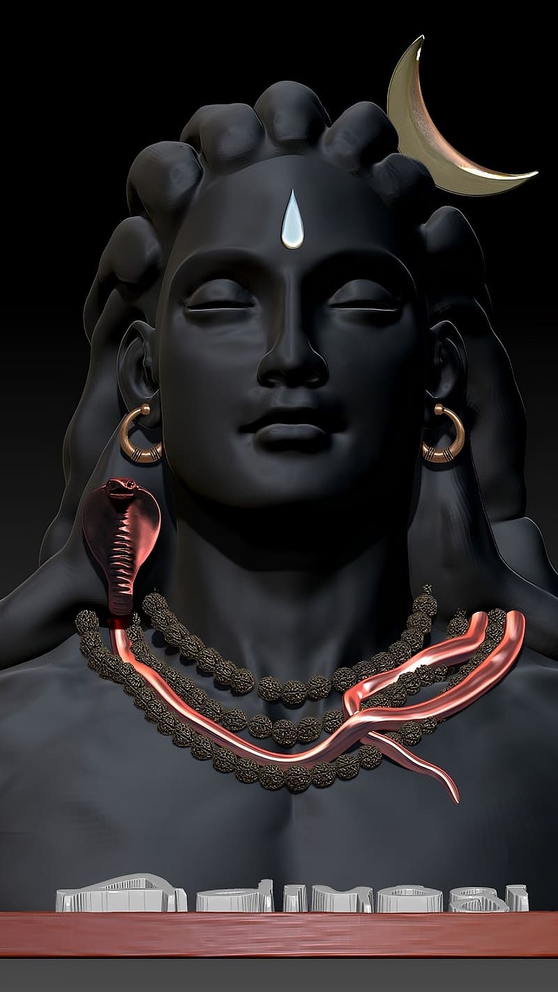 Adiyogi Shiva, adiyogi 3d, adiyogi, bhakti, lord, god, devtional, HD phone wallpaper
